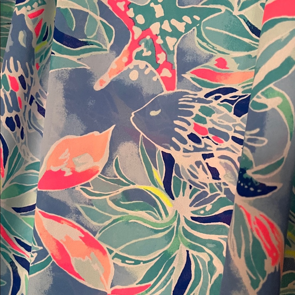 Floral Blue Women's Top Lilly Pulitzer - Picture 3 of 11